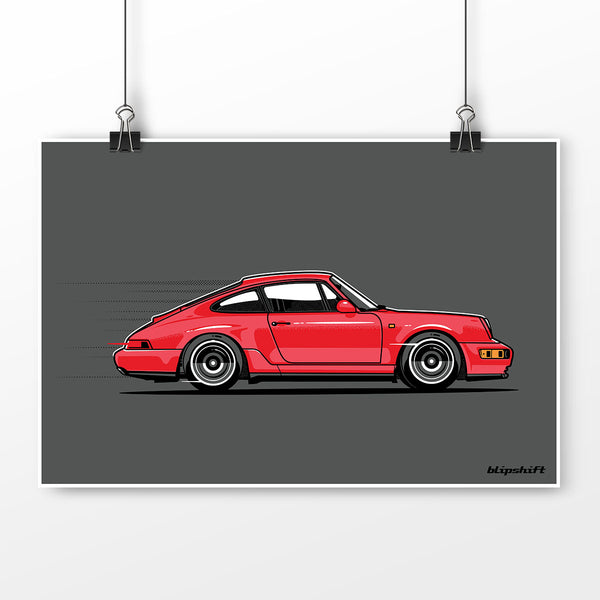 Air-coolest Red - An aircooled colorful 964 p-car enthusiast shirt ...