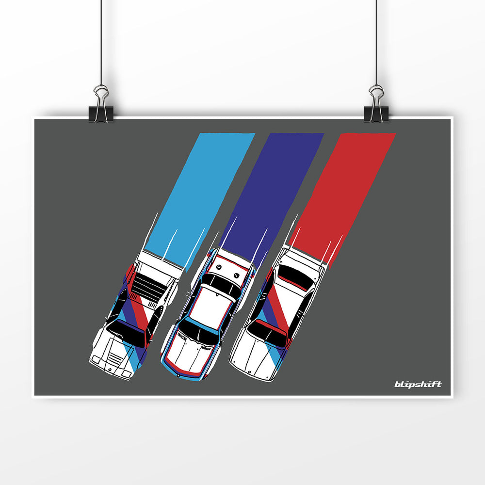 Go Fast Stripes II Poster