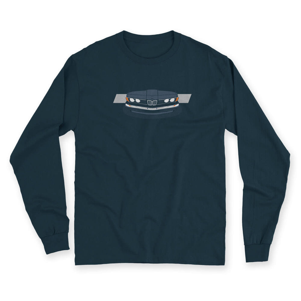 Here's Sharky Blue Men's Long Sleeve