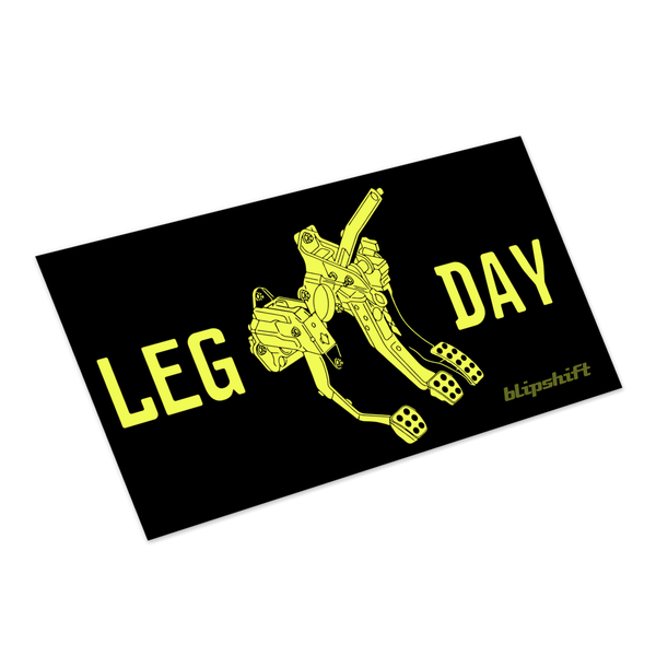 Leg Day Bumper Sticker Product Image 1