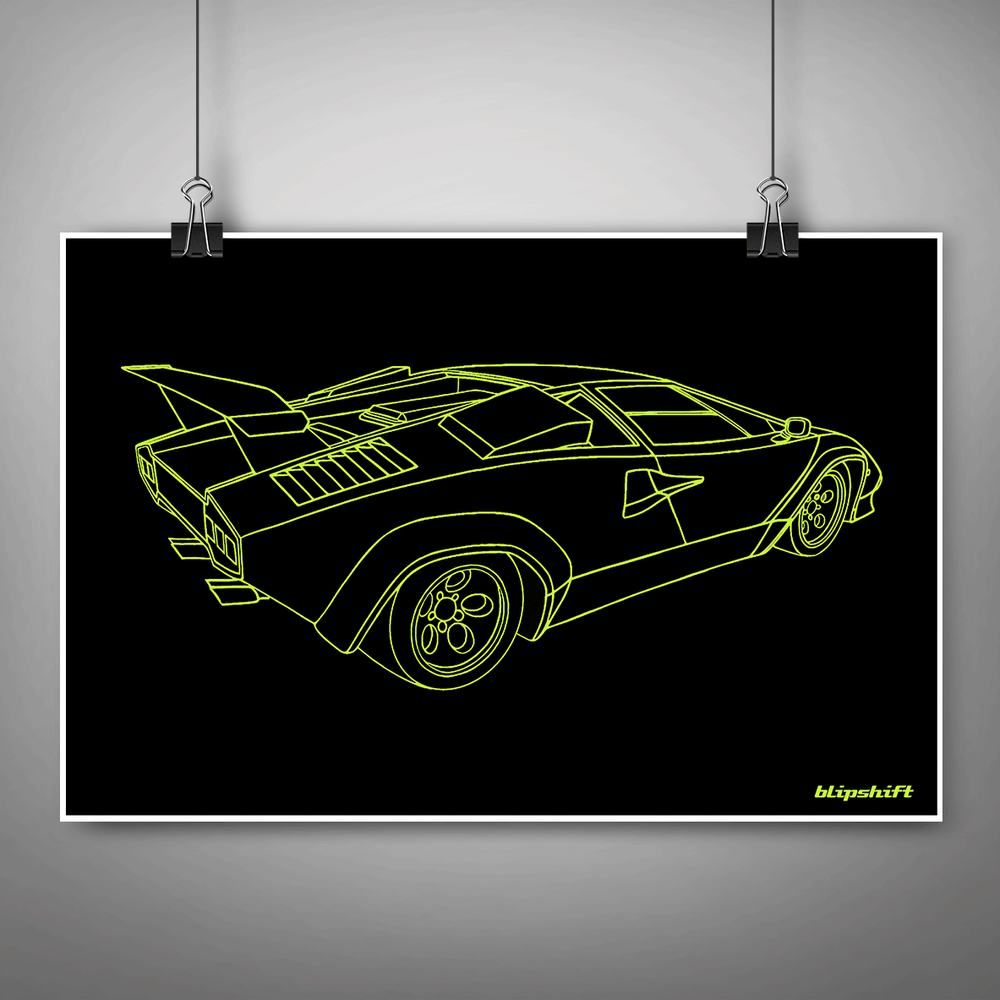 Limeborghini Poster