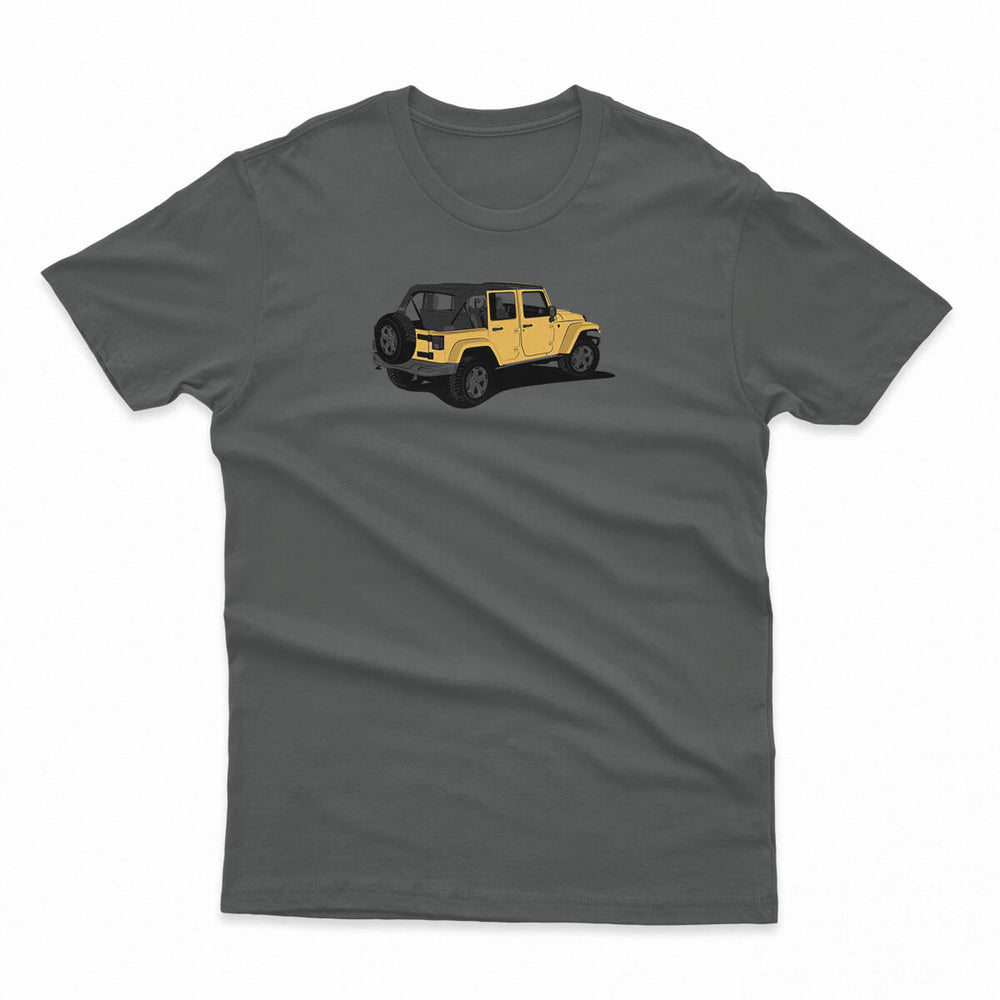 No Joke Yellow Men's Fitted Tee