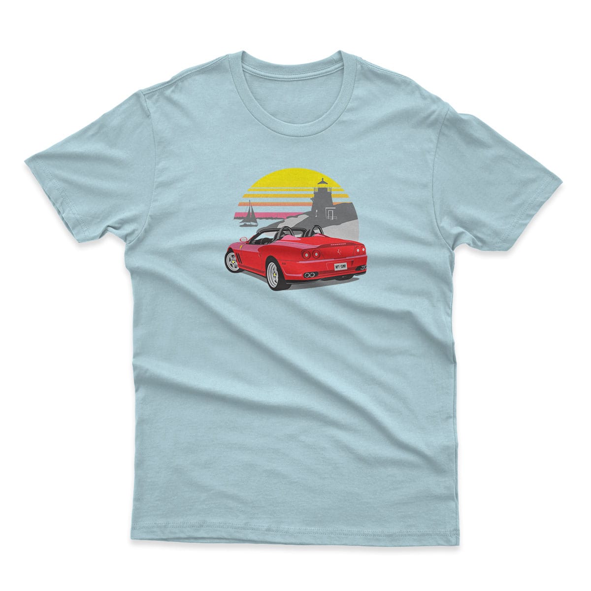 Outrun The Sun - A collector Italian roadster summer car enthusiast shirt |  blipshift