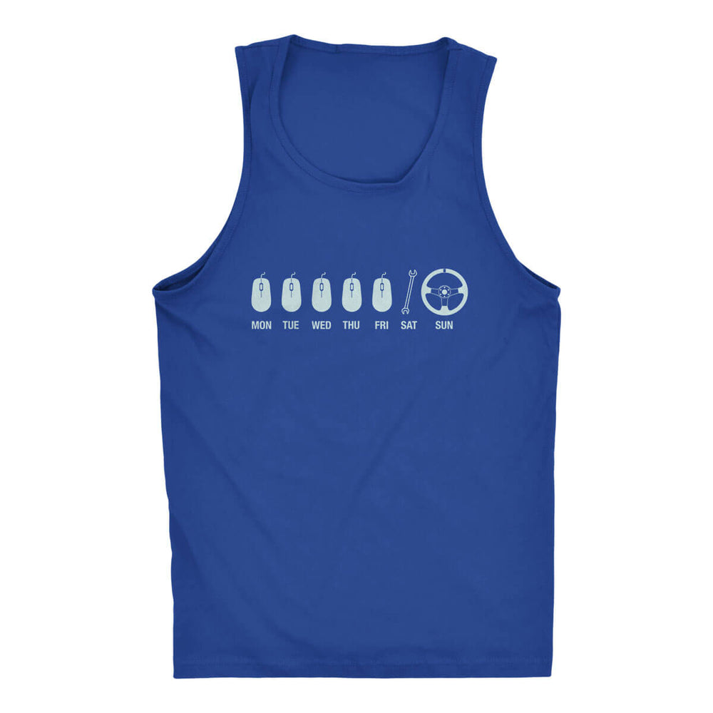 Workin' For the Weekend VI Royal Men's Tank