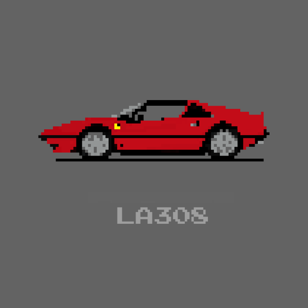 308, 8 Bit, Laferrari, T-shirt 