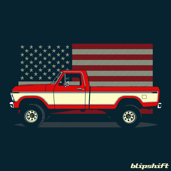 A classic Americana pickup truck enthusiast shirt